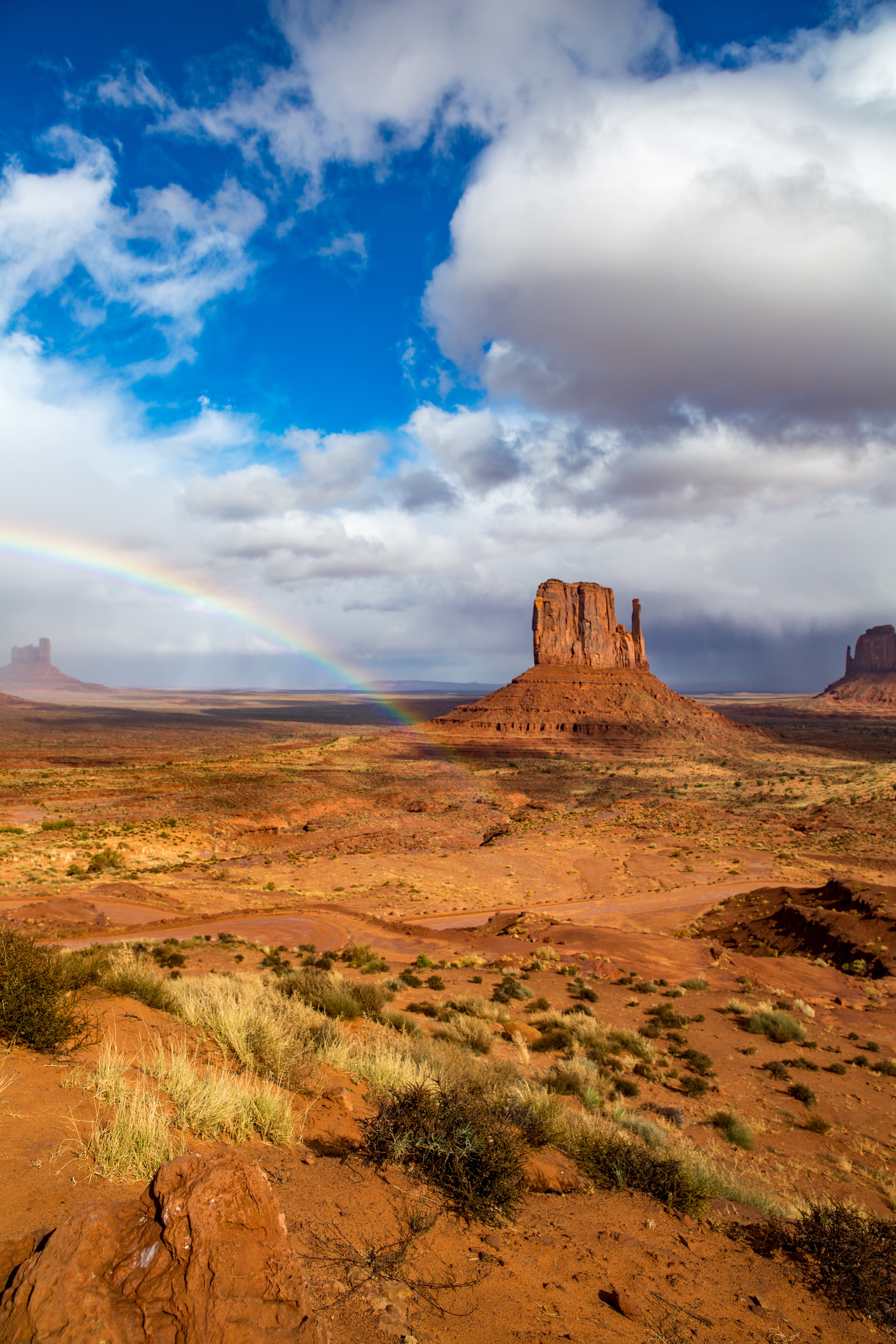 Rainbow Over Monument Valley